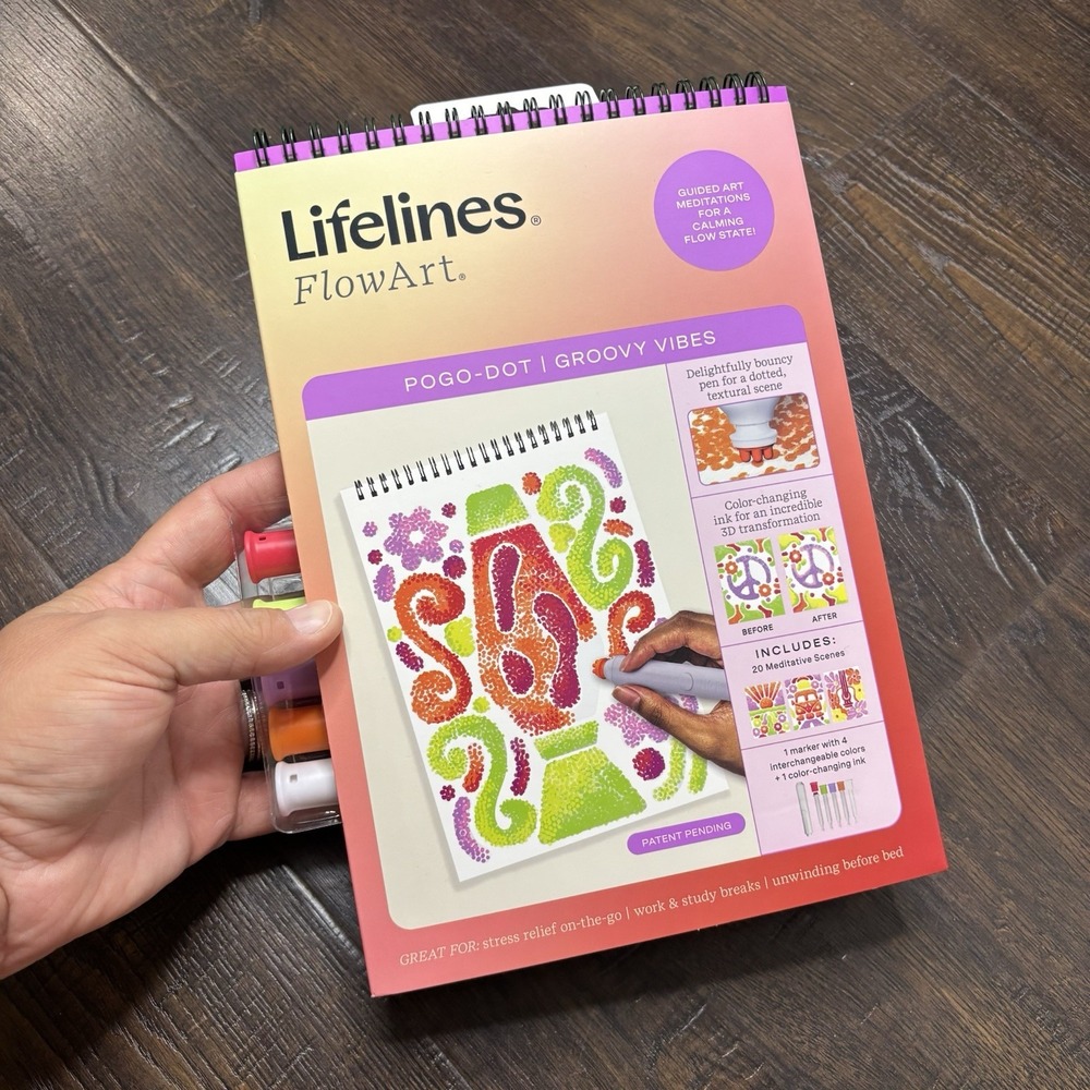 Lifelines Flow art Pogo-dot Groovy Vibes - Color Changing Ink - 20 Scenes